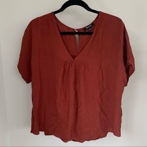Madewell short-sleeved blouse